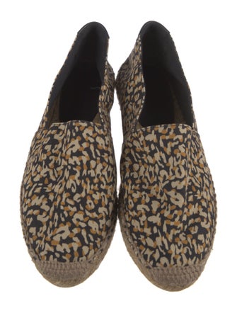 Saint Laurent Canvas Animal Print Espadrilles