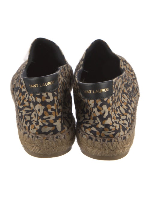 Saint Laurent Canvas Animal Print Espadrilles
