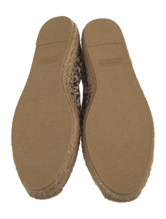 Saint Laurent Canvas Animal Print Espadrilles