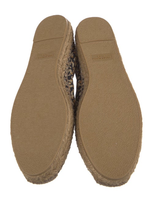 Saint Laurent Canvas Animal Print Espadrilles