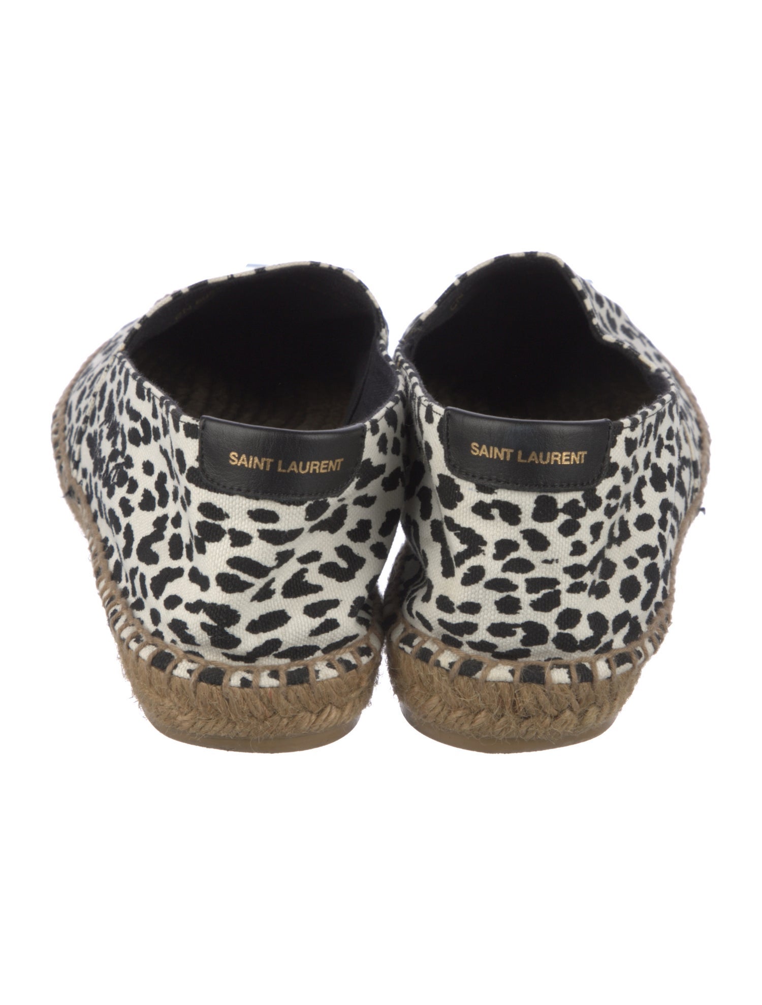 Saint Laurent Canvas Animal Print Espadrilles