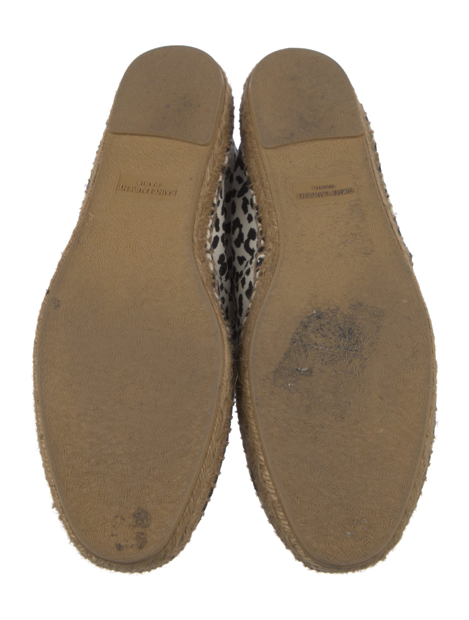 Saint Laurent Canvas Animal Print Espadrilles
