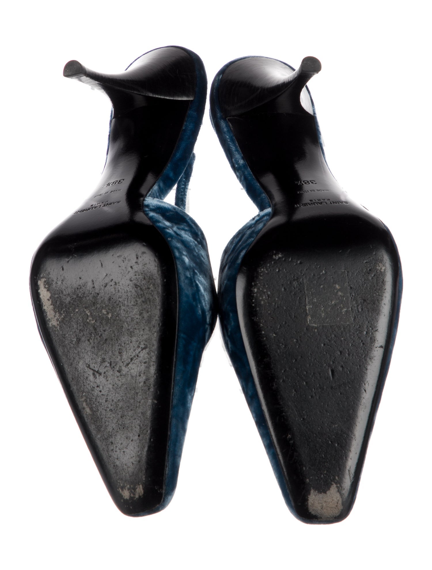 Saint Laurent Velvet Slingback Pumps