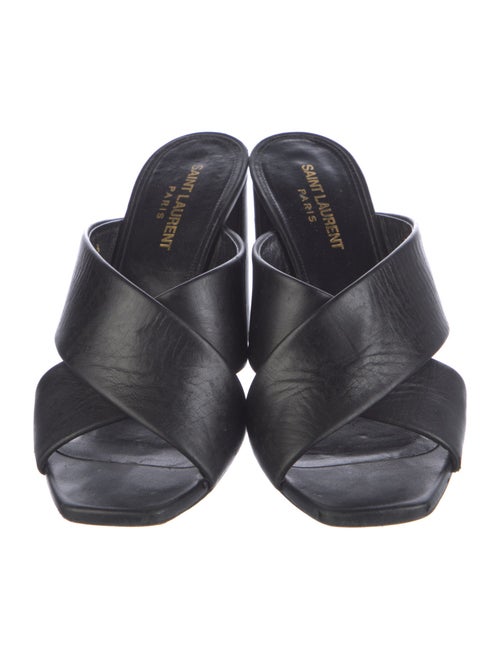 Saint Laurent Leather Slides