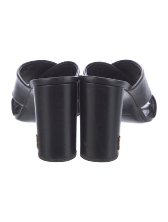 Saint Laurent Leather Slides