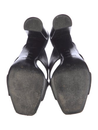 Saint Laurent Leather Slides