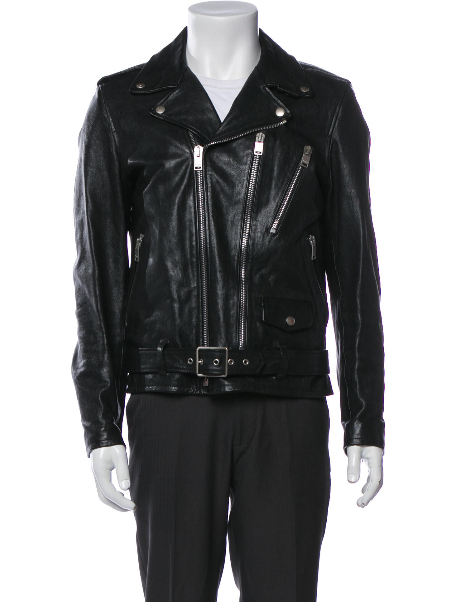 Saint Laurent Leather Biker Jacket