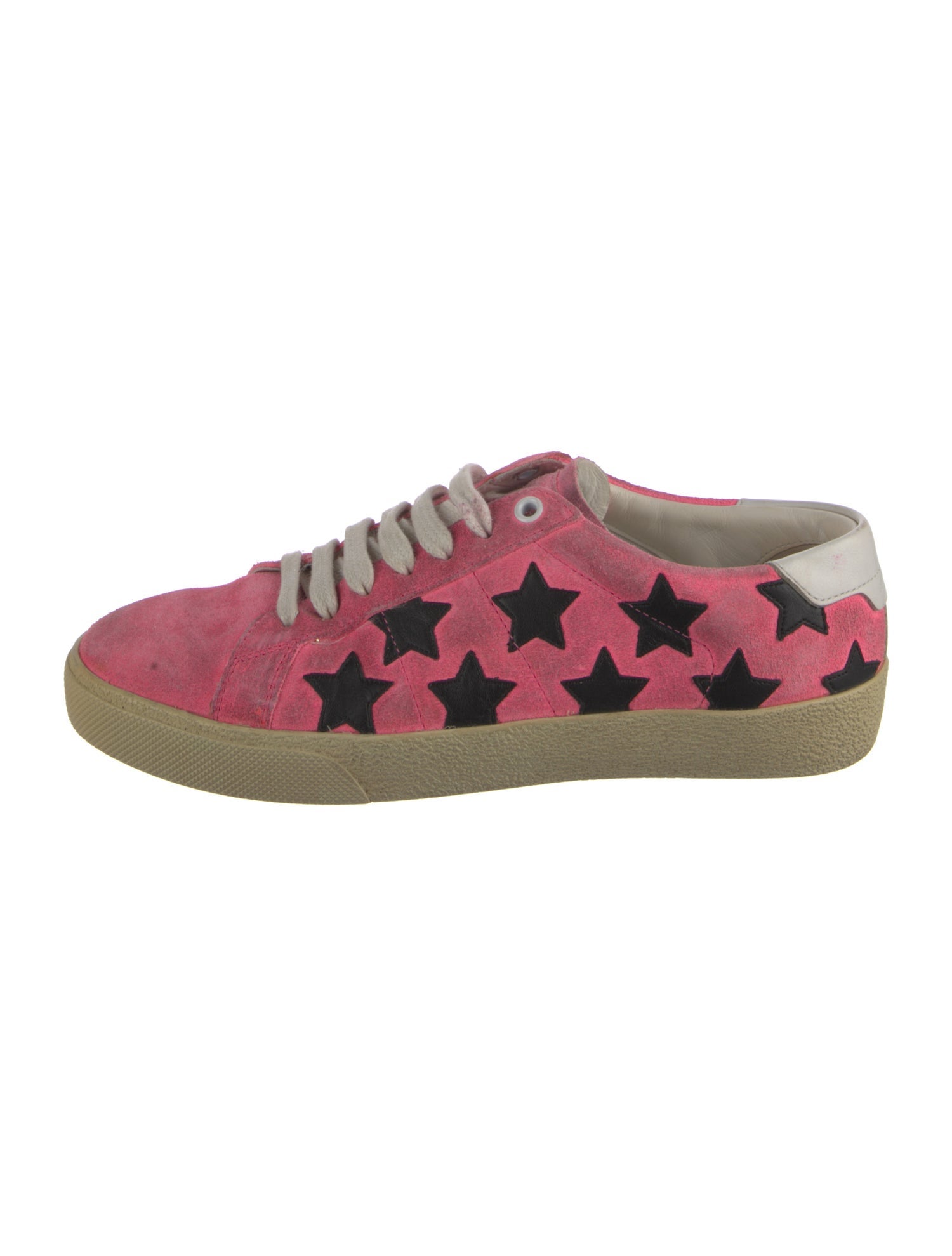 Saint Laurent Suede Printed Sneakers