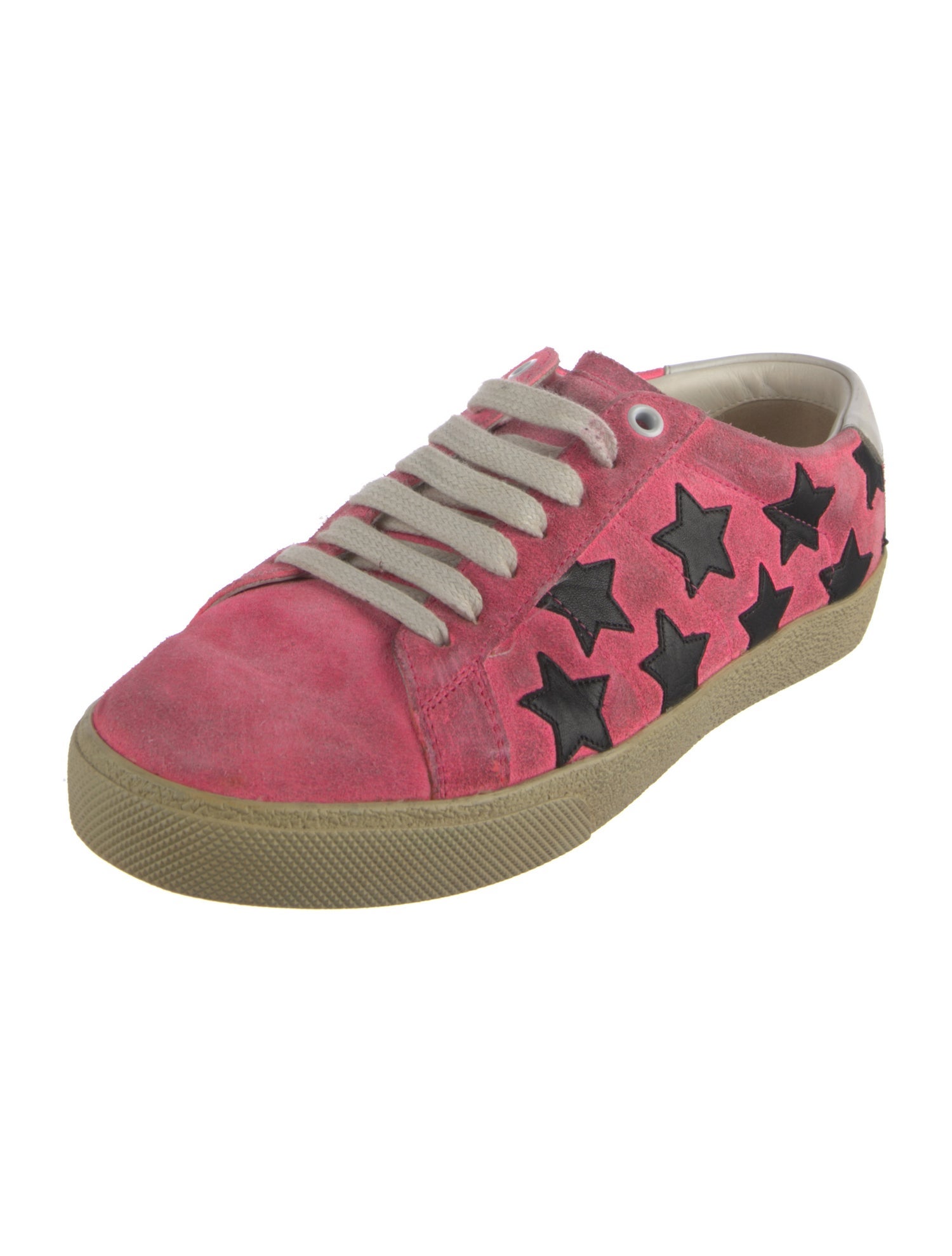 Saint Laurent Suede Printed Sneakers