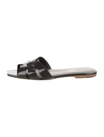 Saint Laurent Patent Leather Slides