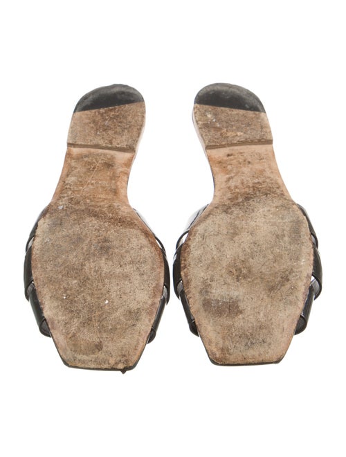 Saint Laurent Patent Leather Slides