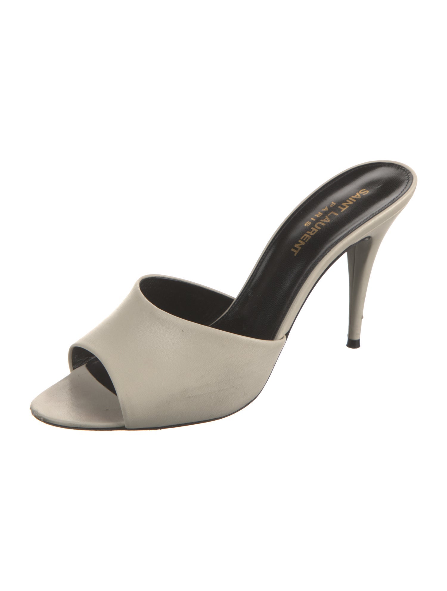 Saint Laurent Leather Slides