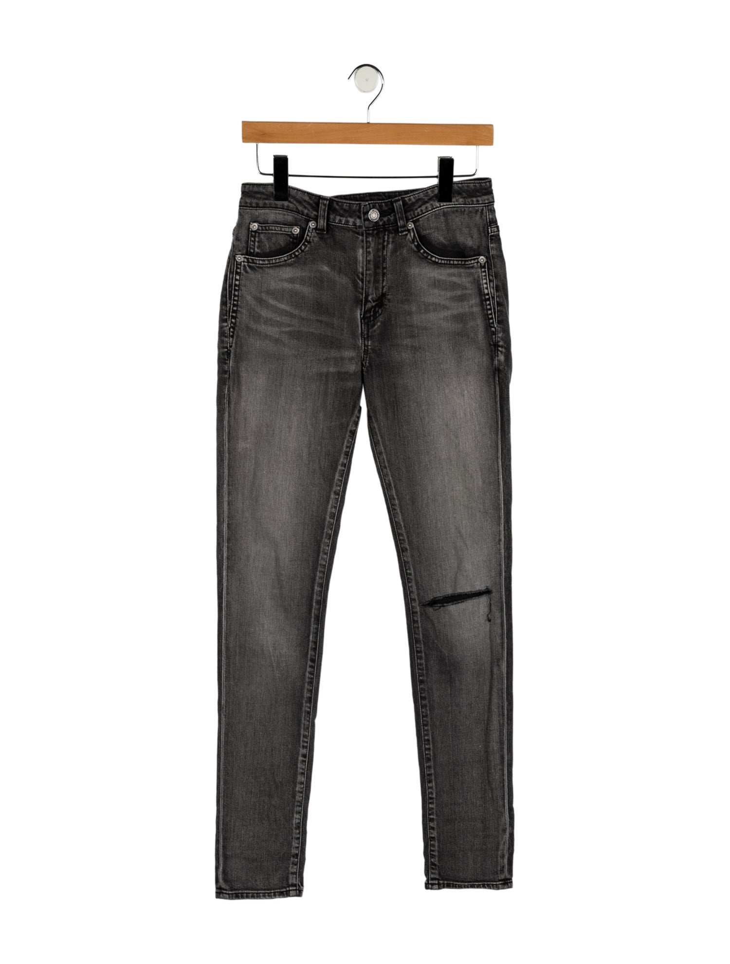 Saint Laurent Mid-Rise Skinny Leg Jeans