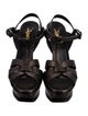 Saint Laurent Leather T-Strap Sandals