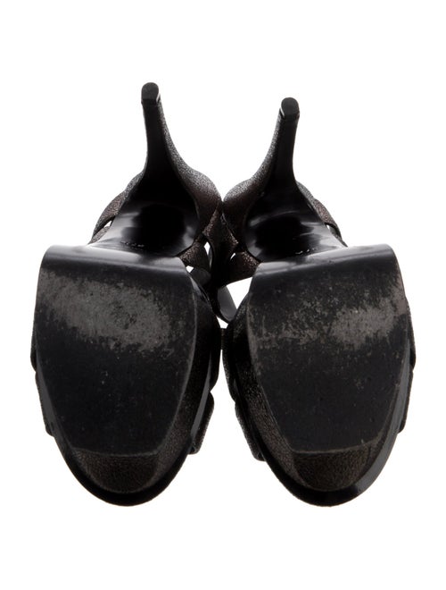 Saint Laurent Leather T-Strap Sandals