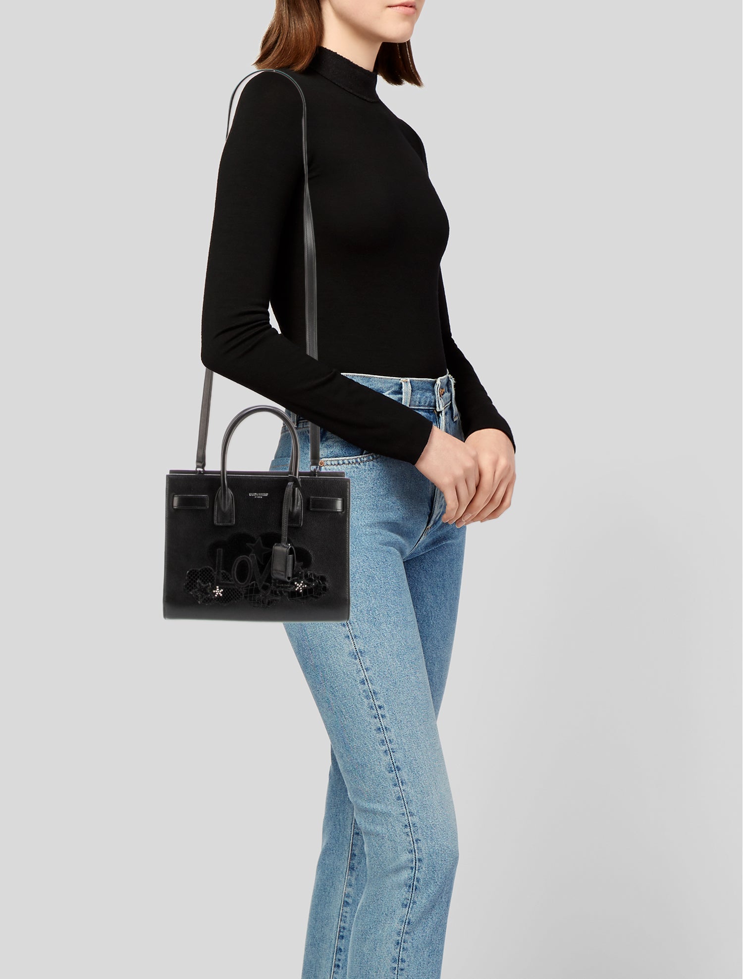 Saint Laurent Leather Sac De Jour Baby