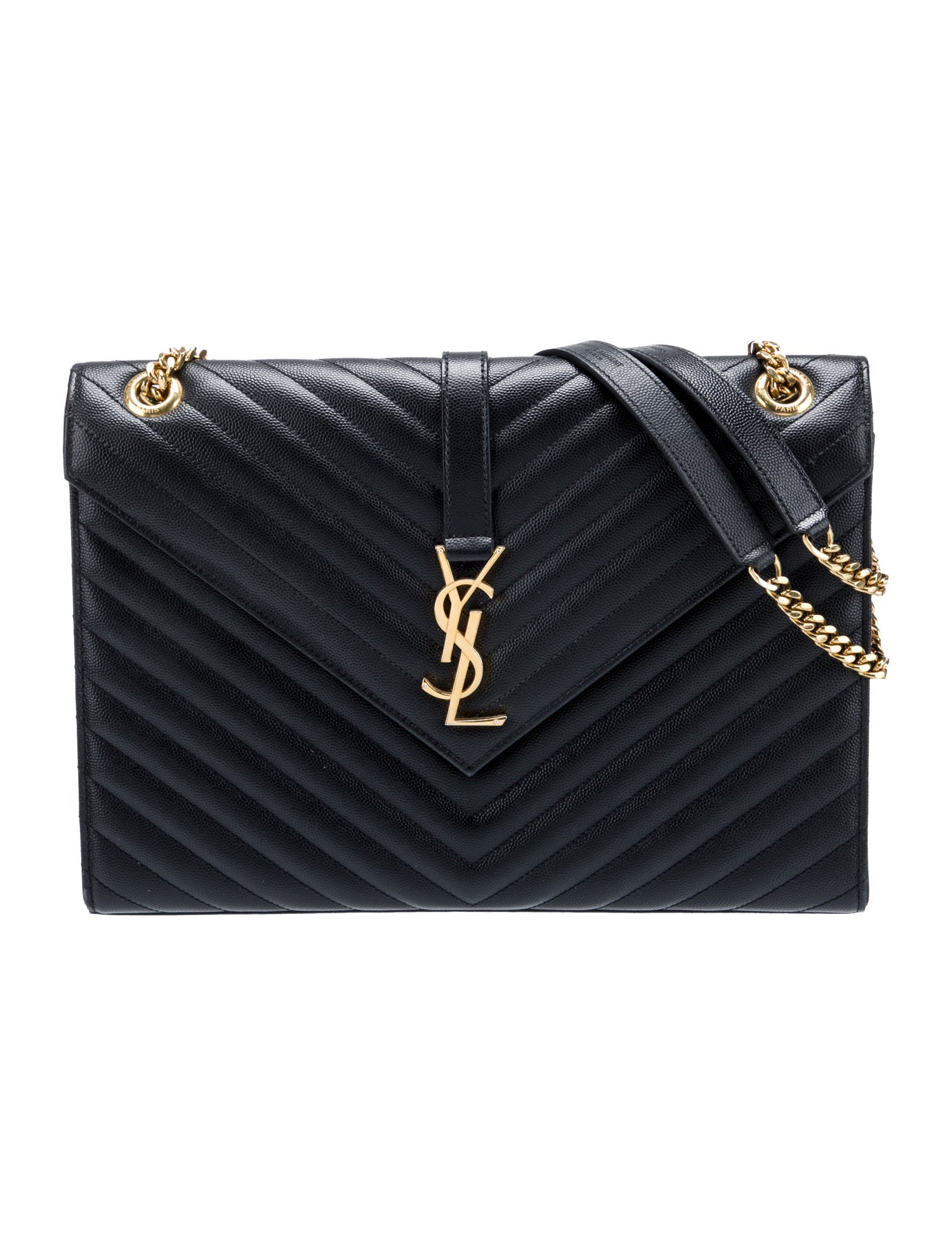 Saint Laurent Chevron Envelope Large