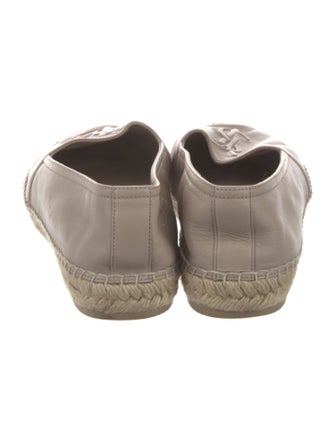 Saint Laurent Signature Logo Leather Espadrilles