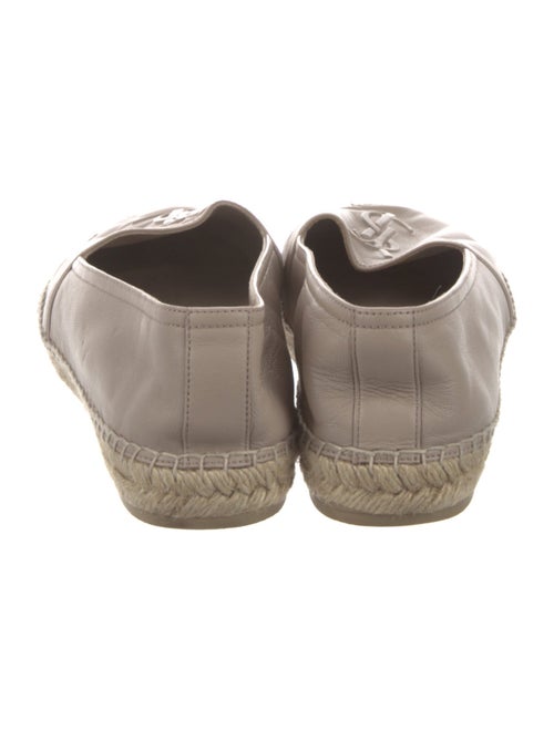 Saint Laurent Signature Logo Leather Espadrilles