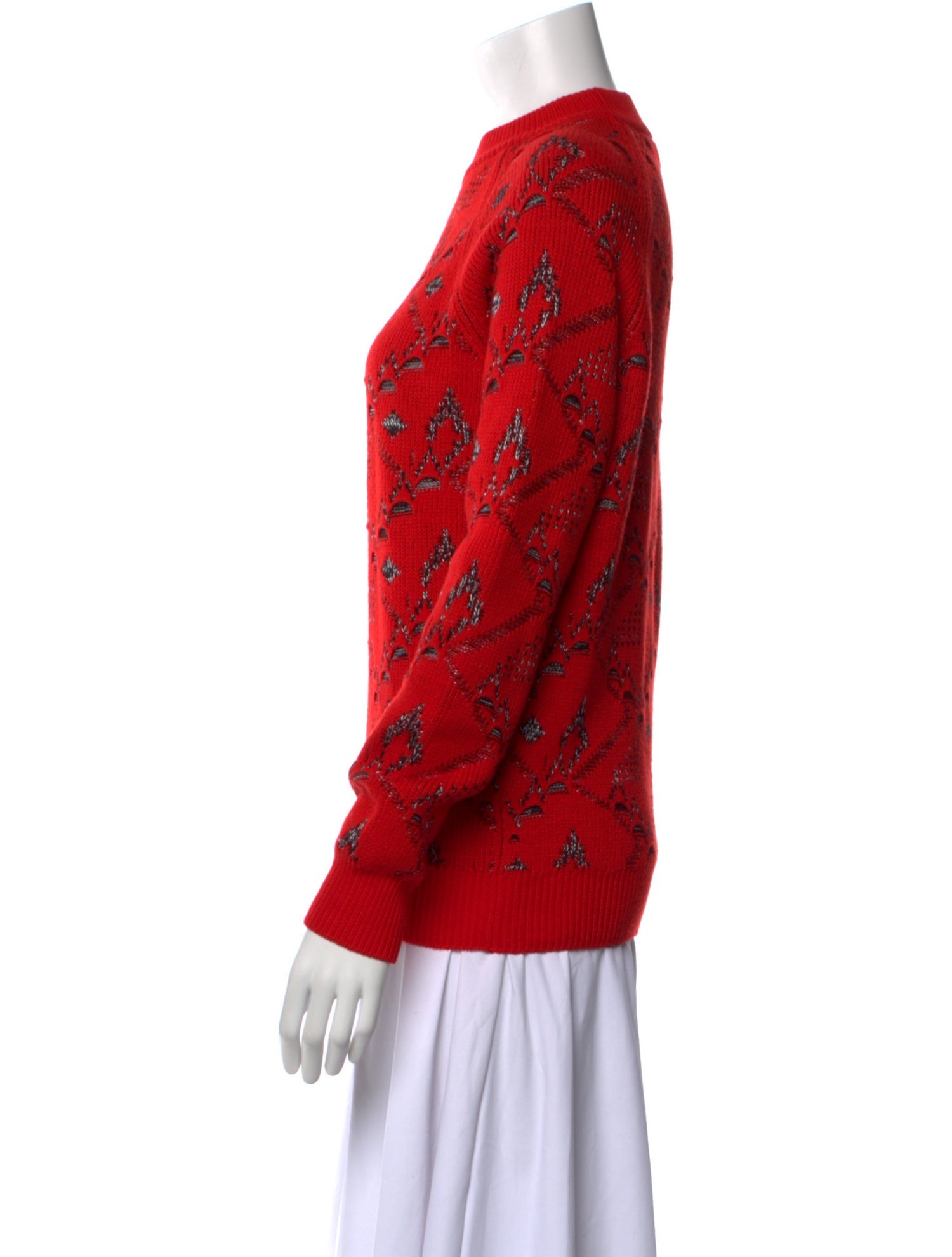 Saint Laurent Wool Printed Sweater