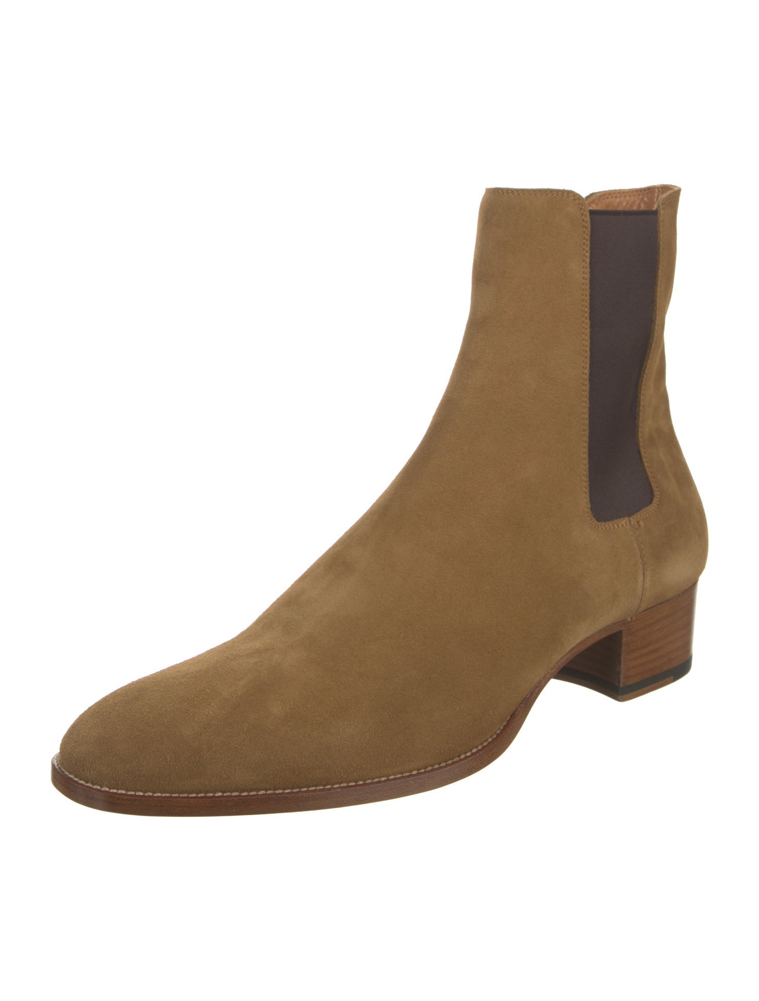 Saint Laurent Suede Chelsea Boots w/ Tags