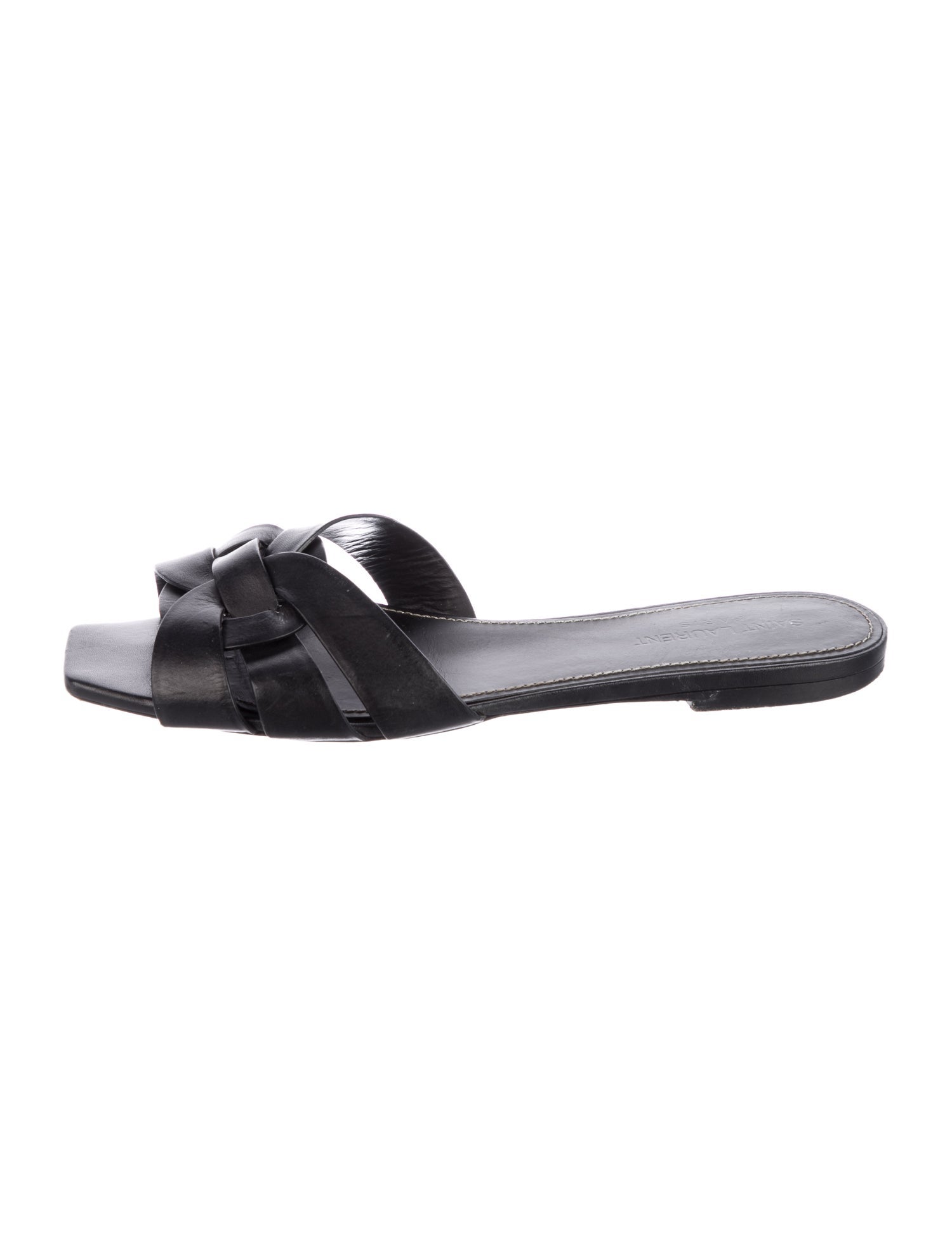 Saint Laurent Leather Slides