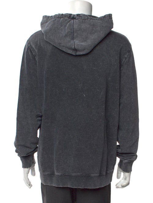 Saint Laurent 2017 Distressed Archive Logo Hoodie