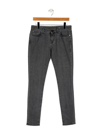 Saint Laurent High-Rise Skinny Leg Jeans