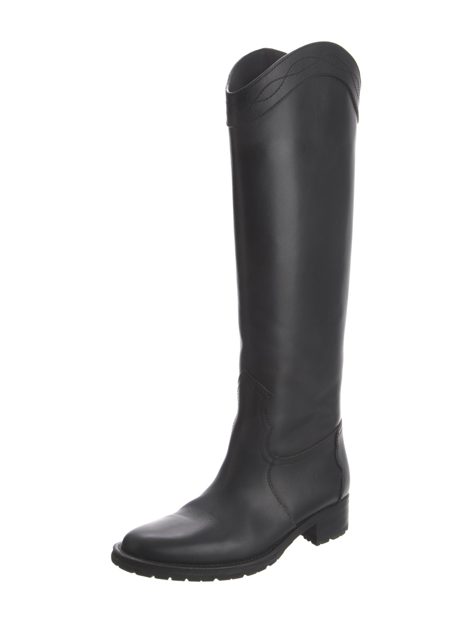 Saint Laurent Leather Riding Boots