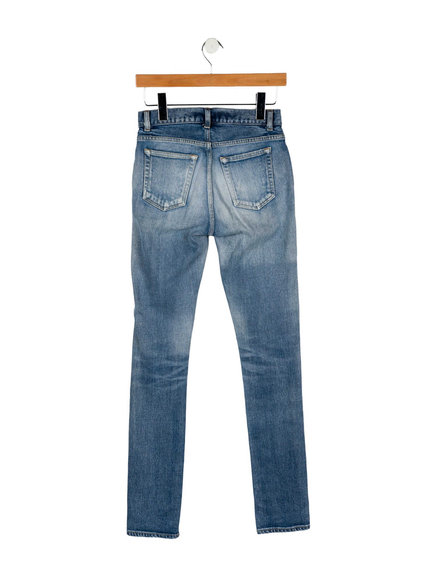 Saint Laurent Mid-Rise Skinny Leg Jeans