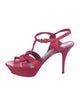 Saint Laurent Leather T-Strap Sandals