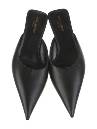 Saint Laurent Leather Mules