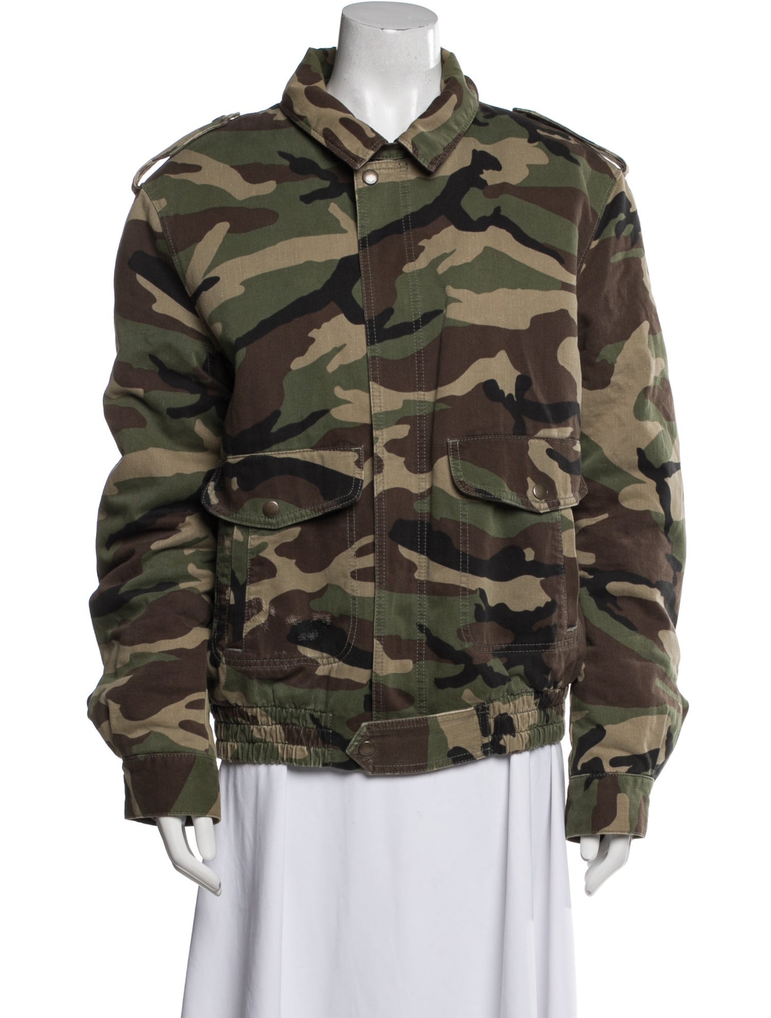 Saint Laurent Printed Fur Jacket