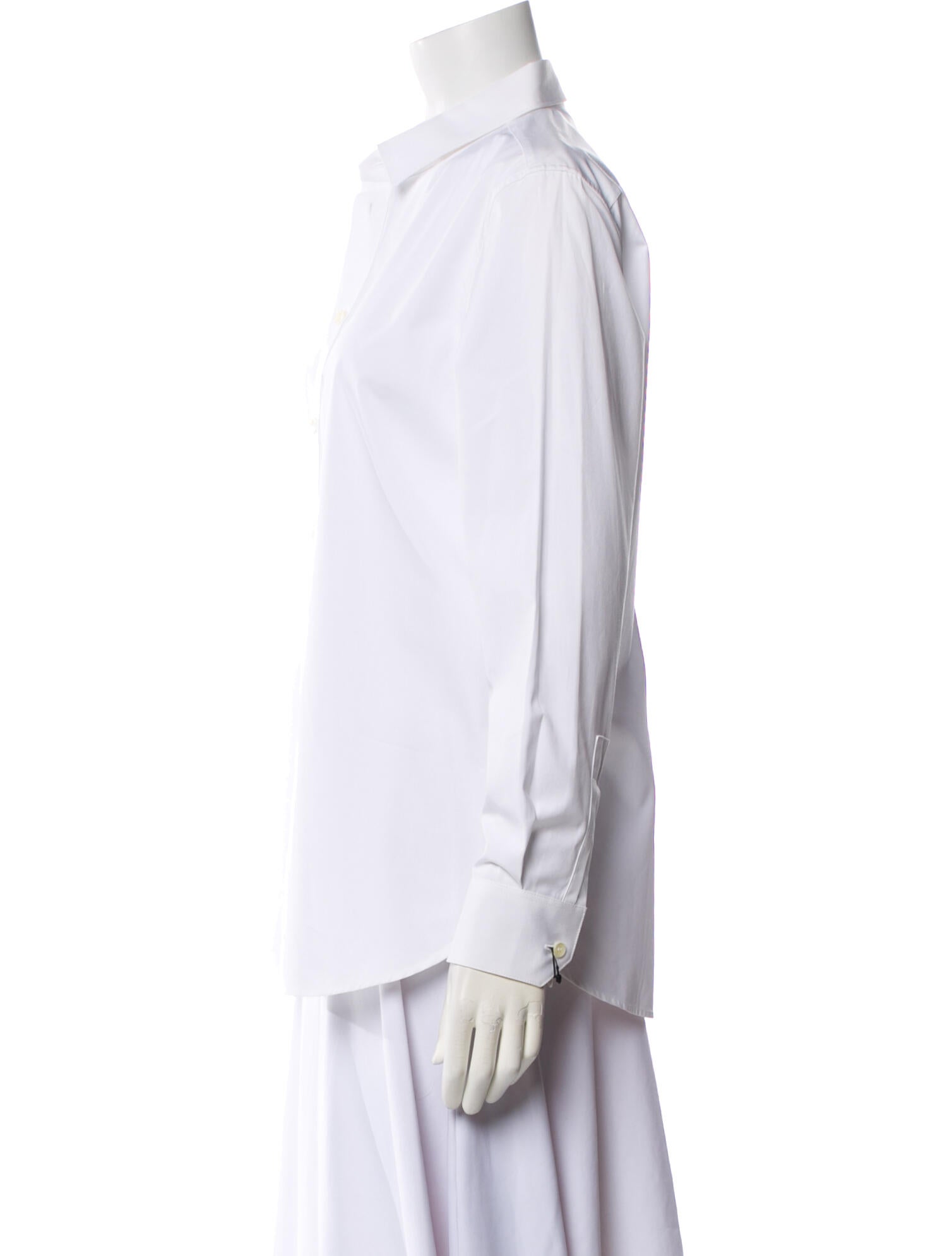 Saint Laurent Long Sleeve Button-Up Top w/ Tags