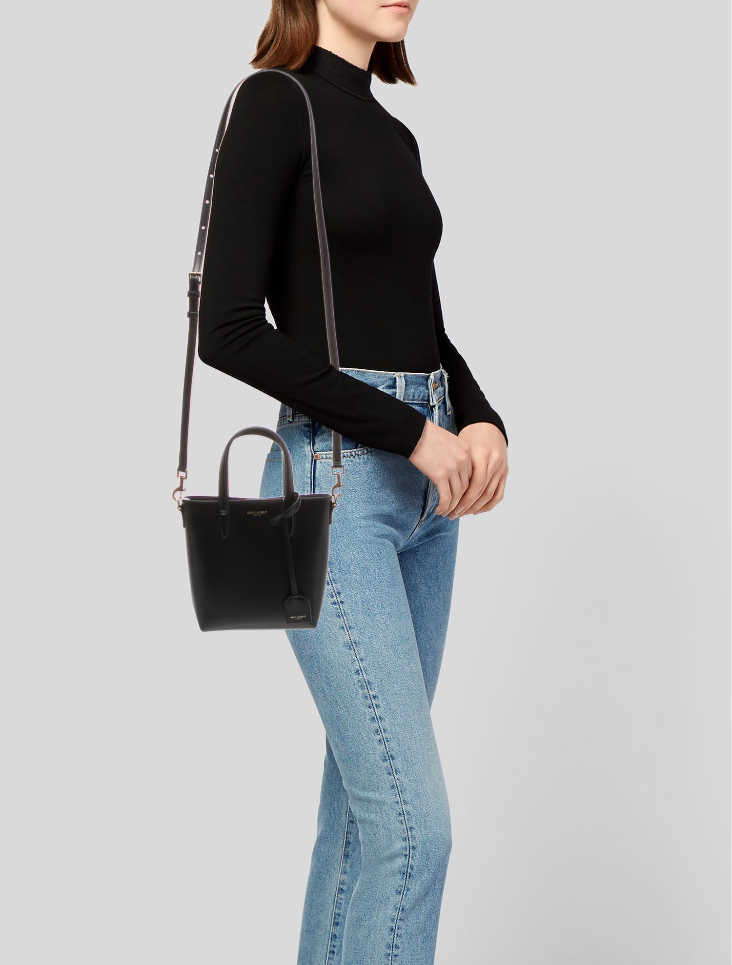 Saint Laurent Leather Toy Shopping Mini 2024