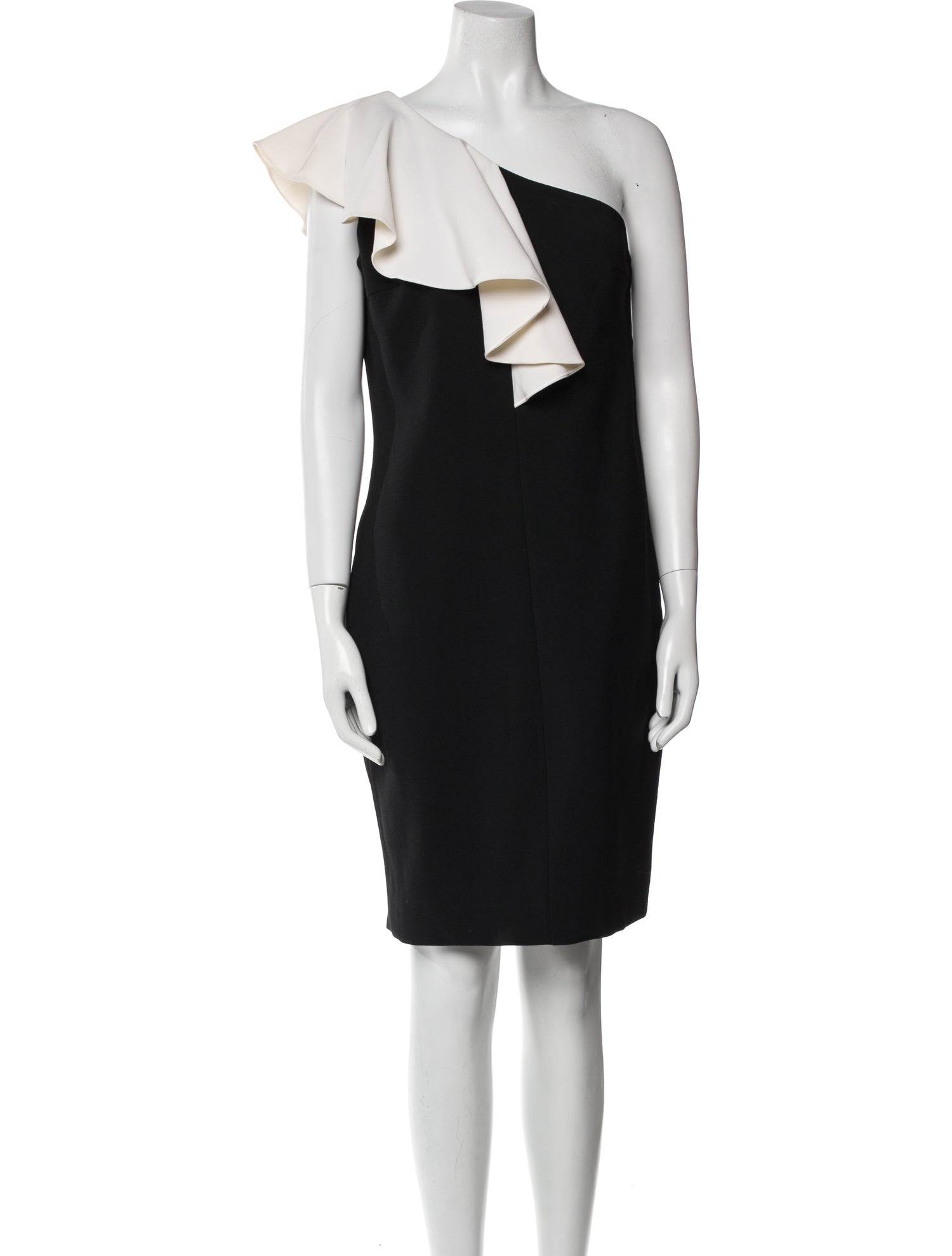 Saint Laurent Virgin Wool Knee-Length Dress