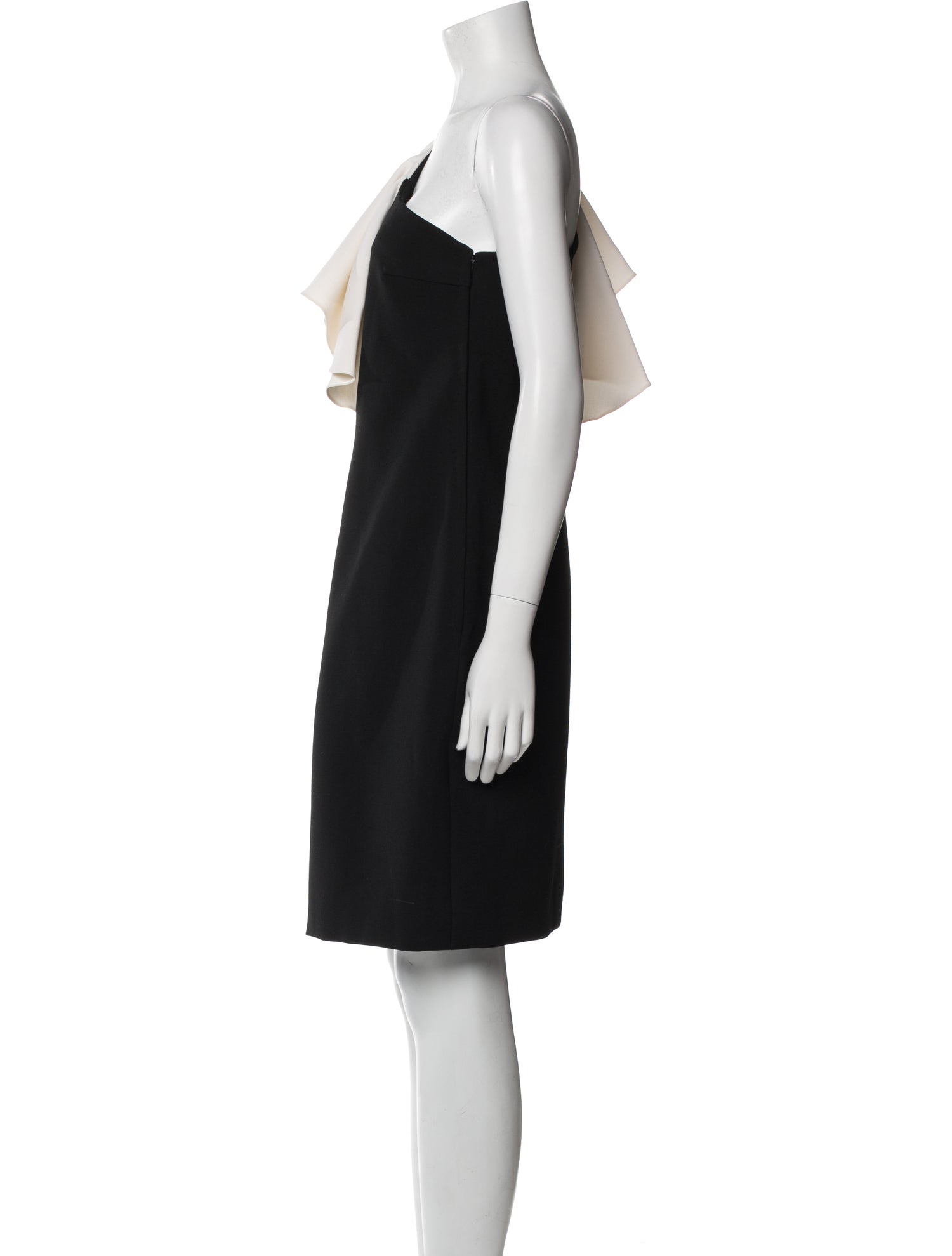Saint Laurent Virgin Wool Knee-Length Dress