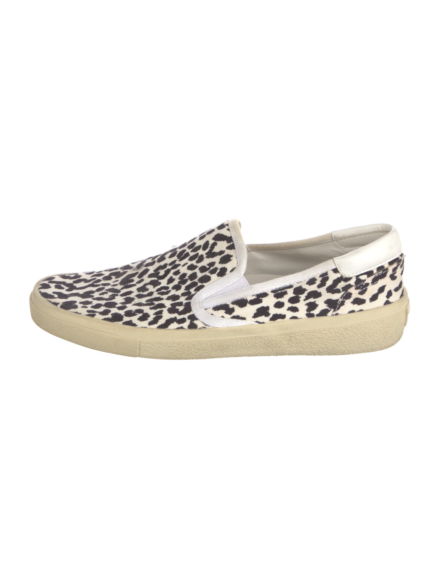Saint Laurent Canvas Animal Print Loafers