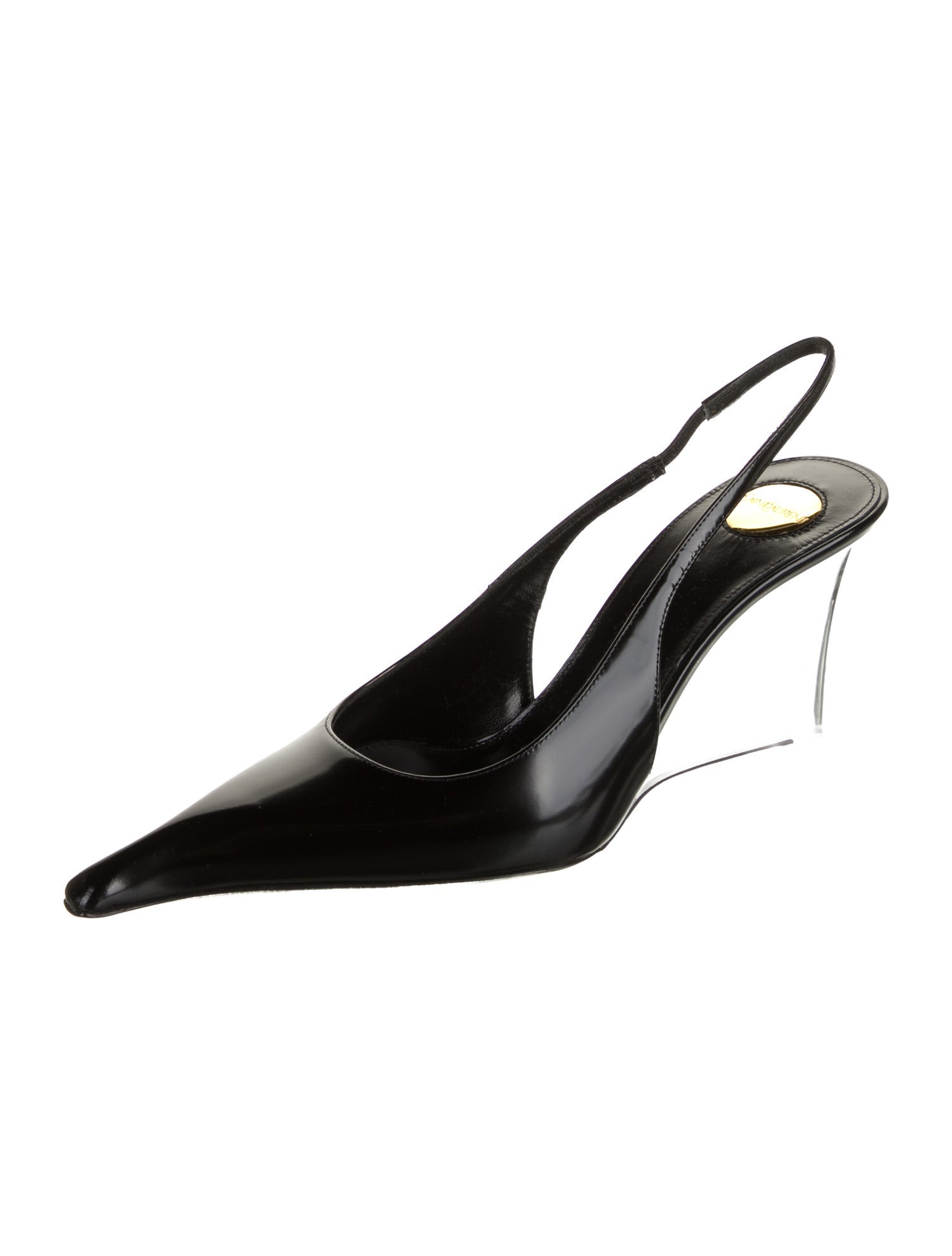 Saint Laurent Leather Slingback Pumps