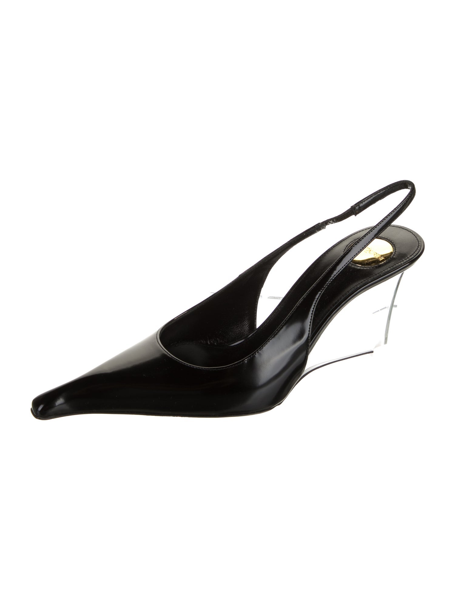 Saint Laurent Leather Slingback Pumps