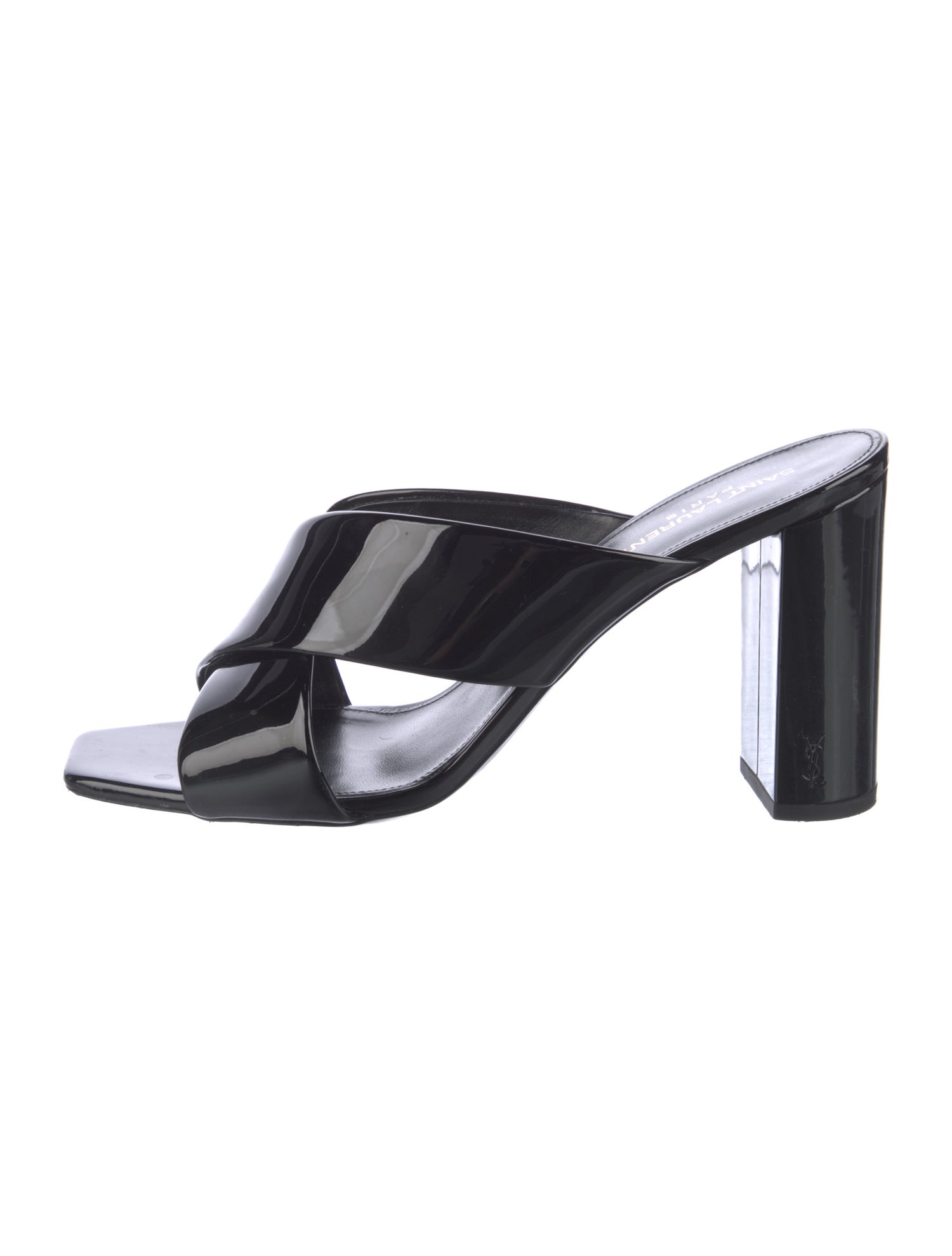 Saint Laurent Patent Leather Slides