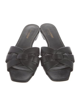 Saint Laurent Leather Slides