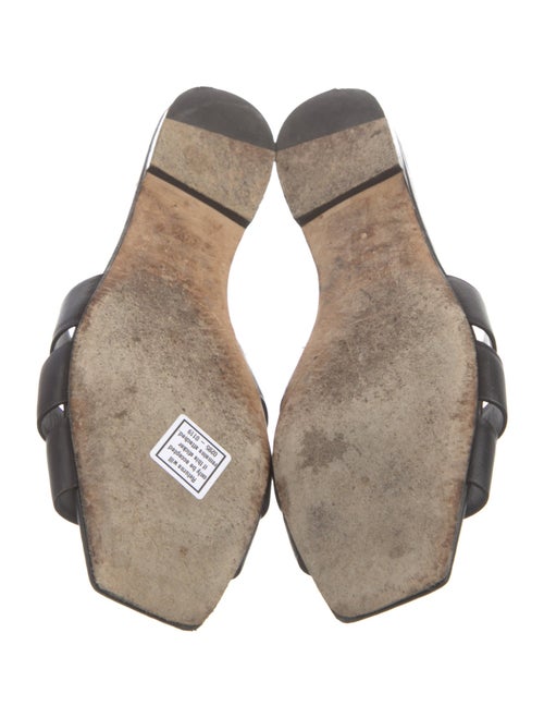 Saint Laurent Leather Slides