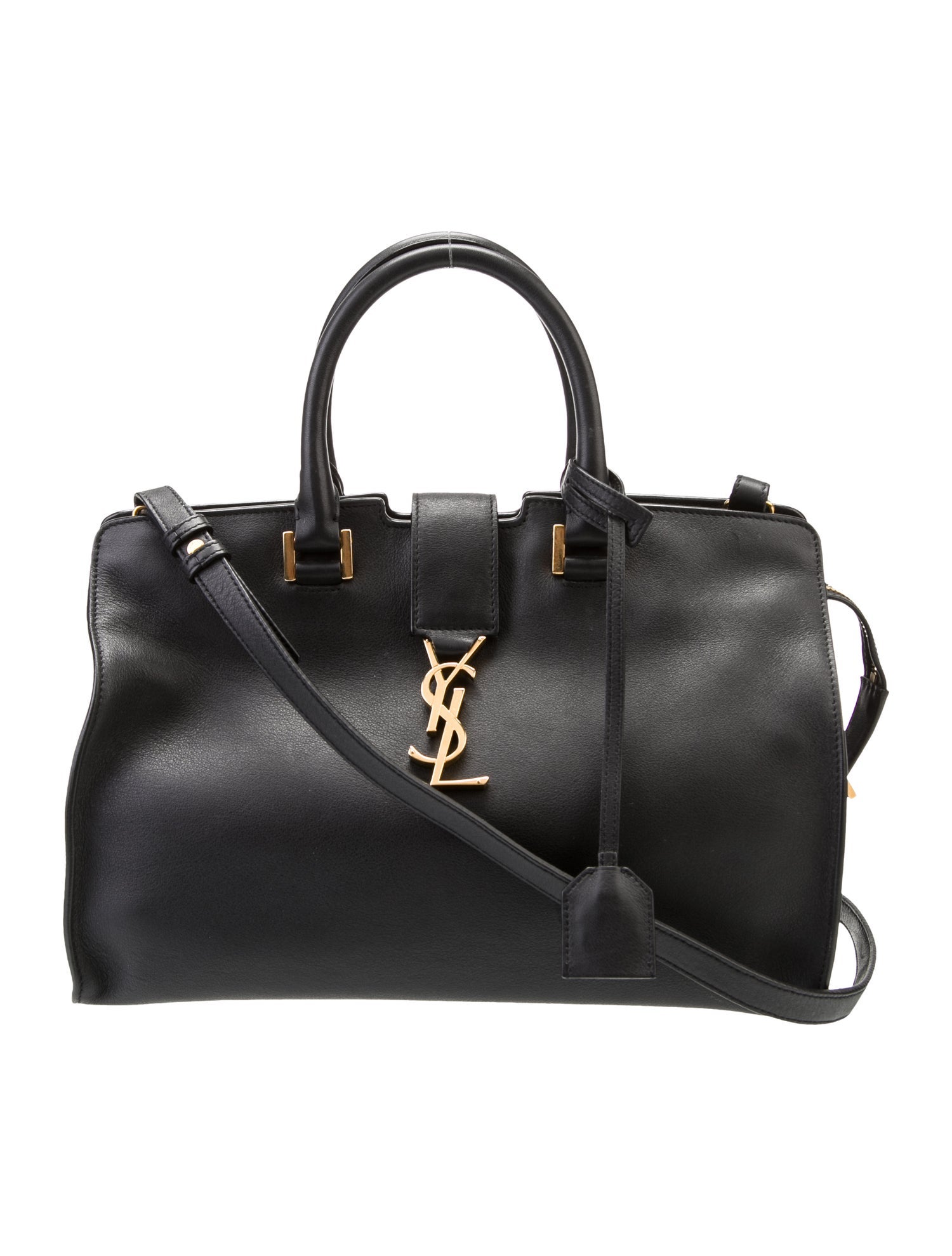 Saint Laurent Calfskin Monogram Cabas w/ Strap Small