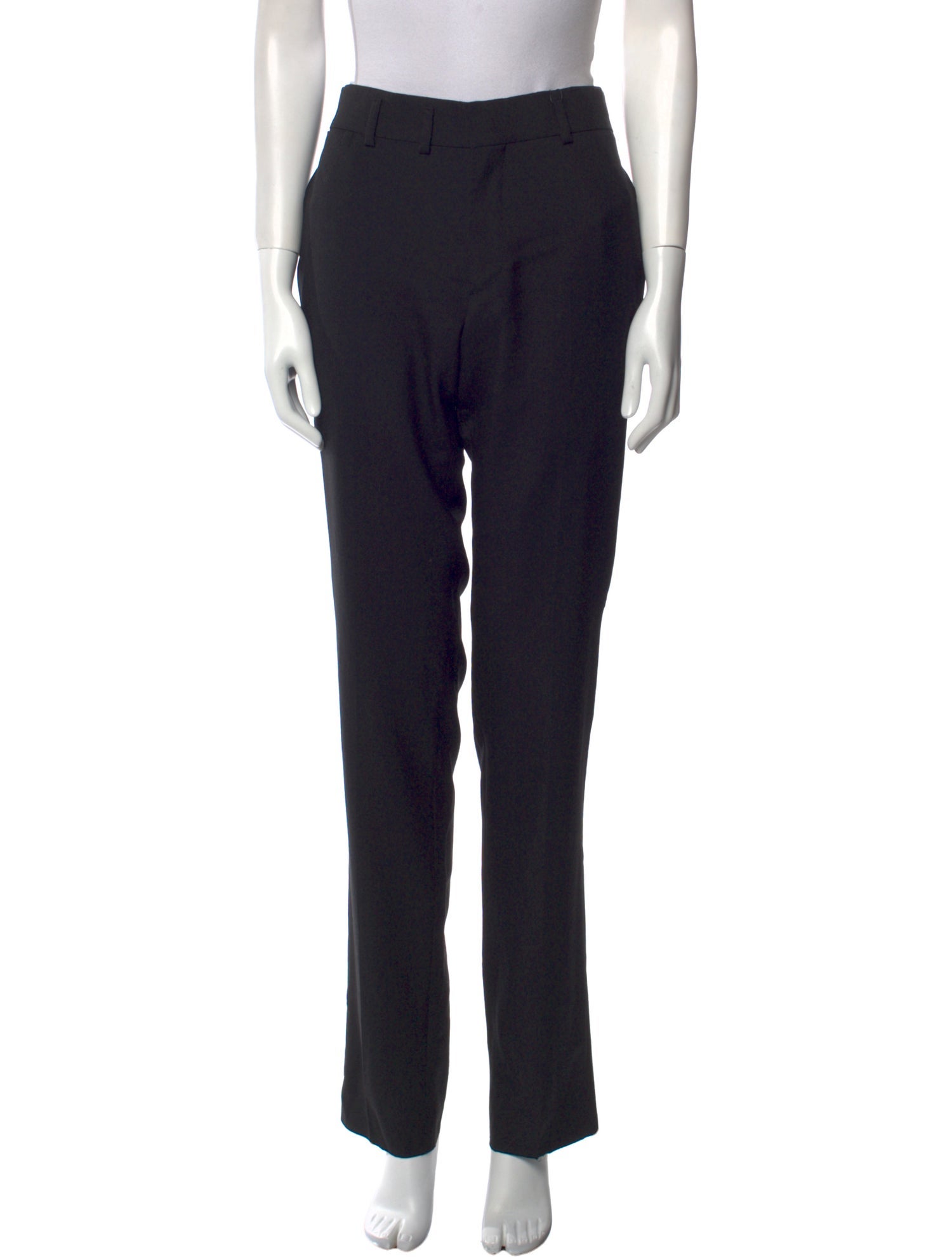 Saint Laurent Virgin Wool Straight Leg Pants