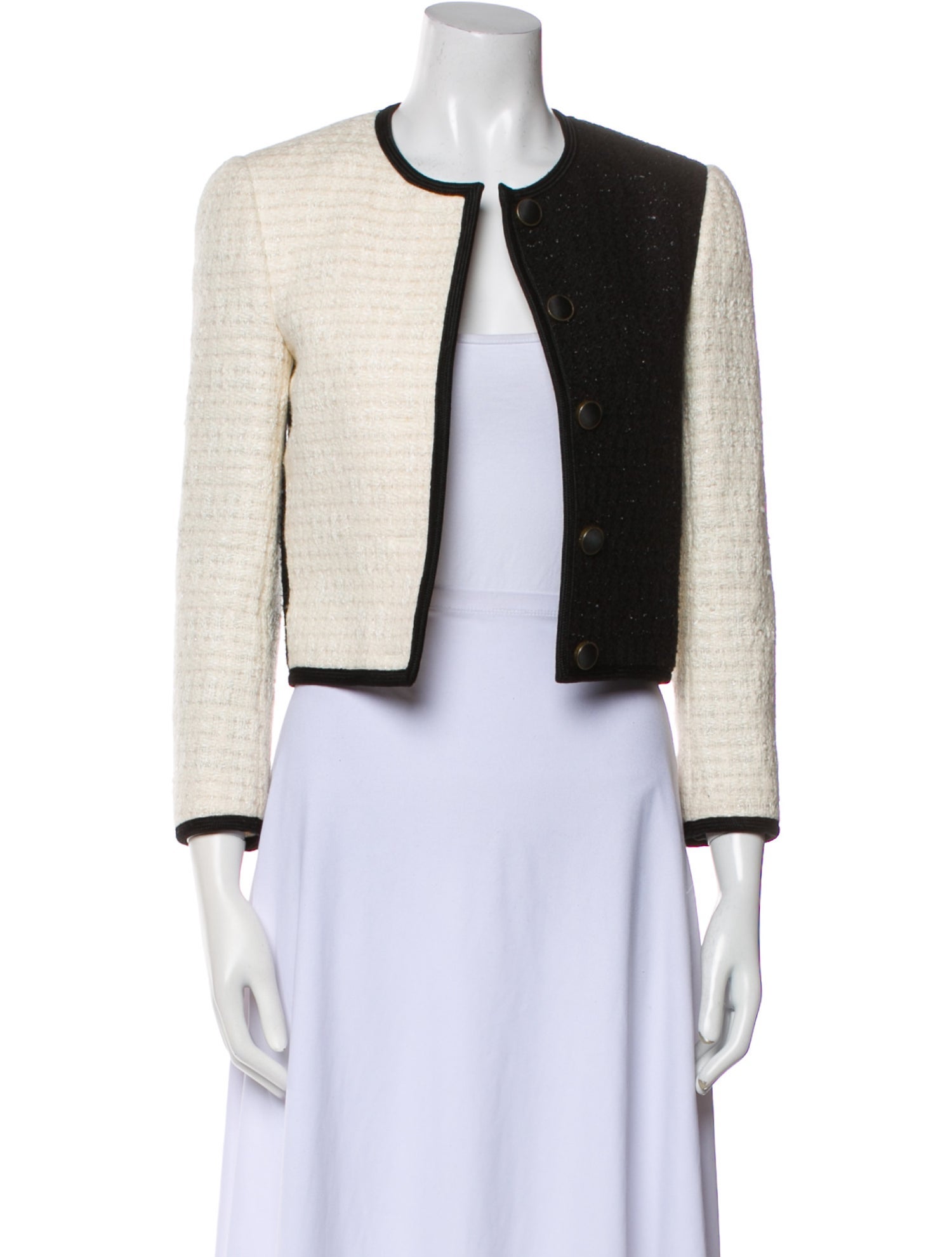 Saint Laurent Colorblock Pattern Evening Jacket