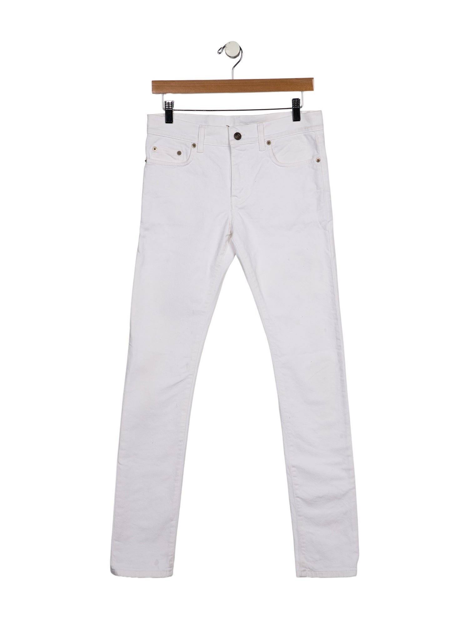 Saint Laurent Mid-Rise Skinny Leg Jeans