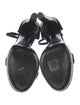 Saint Laurent Satin Crystal Embellishments Sandals