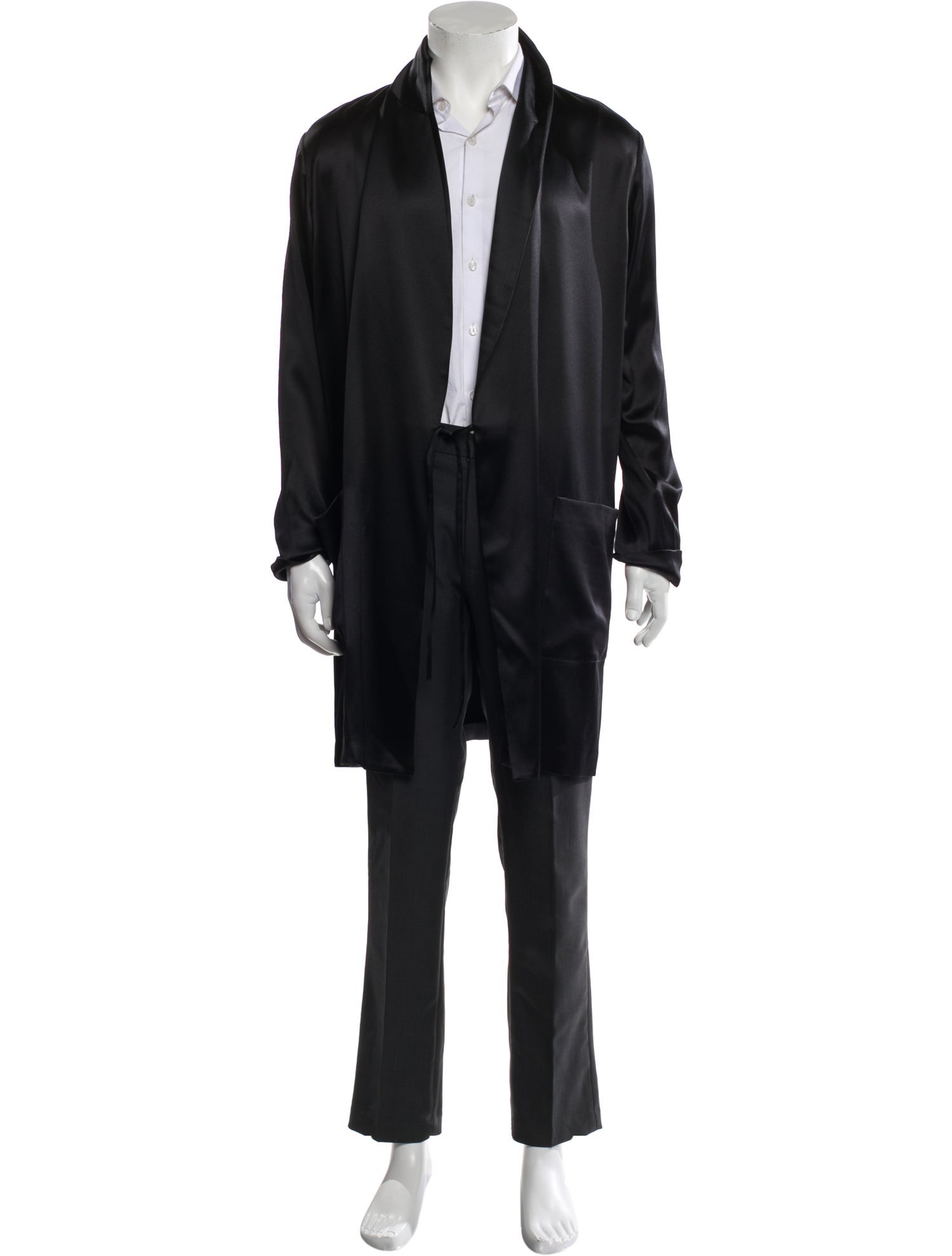 Saint Laurent 2022 Silk Overcoat w/ Tags