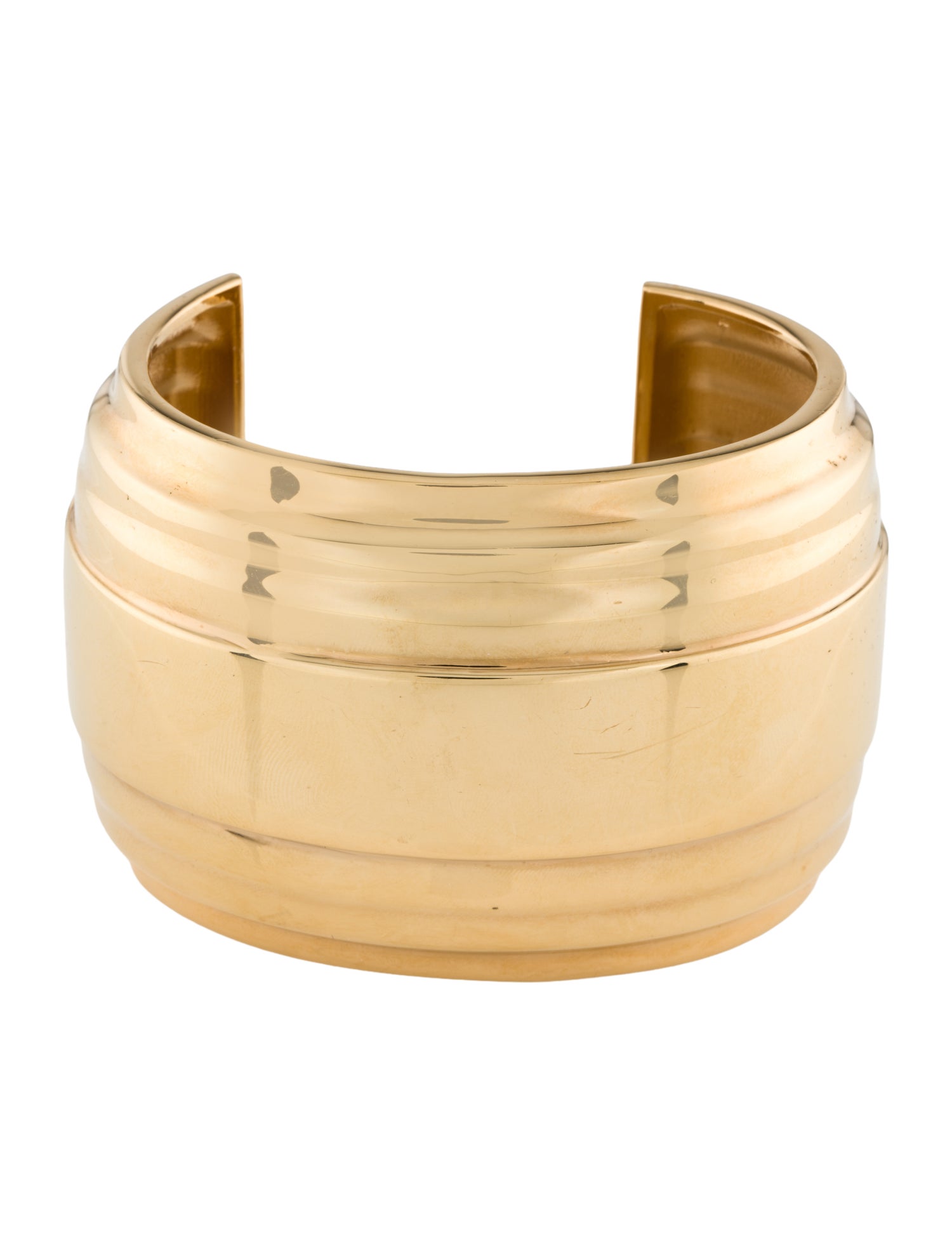 Saint Laurent Wide Cuff Bracelet.